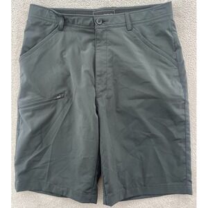 Oobe Shorts Mens Sz 32 Chinos Black Hybrid Performance Uniform 9" Inseam